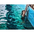 thumbnail image 2 of Pruchnow, Brigitte Yoshiko 24x19 Black Ornate Wood Framed with Double Matting Museum Art Print Titled - Pool 6, 2 of 4