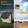thumbnail image 5 of Lámpara solar para exteriores 350 LED, luz solar para exteriores de 3 modos, sensor de movimiento, 270 °, potente, impermeable, iluminación LED solar para exteriores, lámpara de pared inalámbrica de, 5 of 5