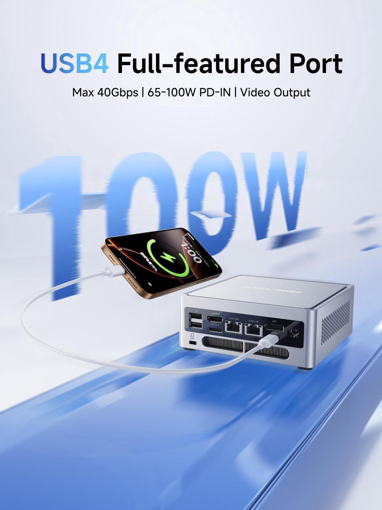 ミニPC MINISFORUM NAB8 Plus i7 12800H MEM32G 1T MINISFORUM NAB8 Plus Mini PC Core i7-12800H 32GB RAM 1TB SSD