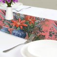 thumbnail image 4 of Yayeee Table Runner 90 inches Long Home Kitchen Dinning Party Decoration, Orange Vibrant Flowers, 4 of 7