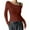 Brick Red, variant on Ediodpoh Women's Sheer Mesh off The Shoulder Tops Long Sleeve See Through Shirts Going Out Party Club Outfits Womens Tshirts Brick Red XL