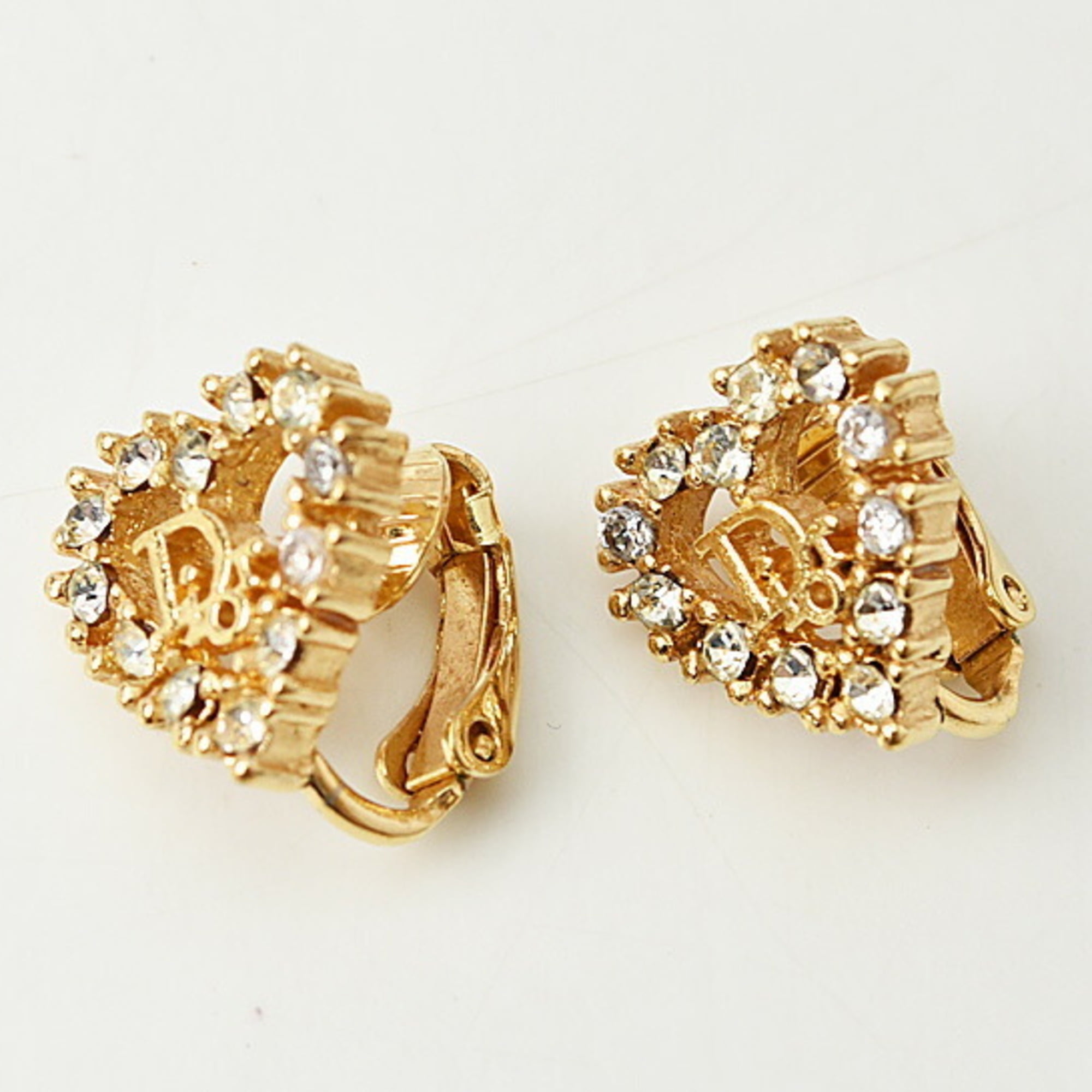 Dior earrings heart hot sale