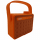 Poignée Sans Fil Extérieure Portable Double Subwoofers AY827 Bluetooth Haut-Parleur-Orange – image 1 sur 2