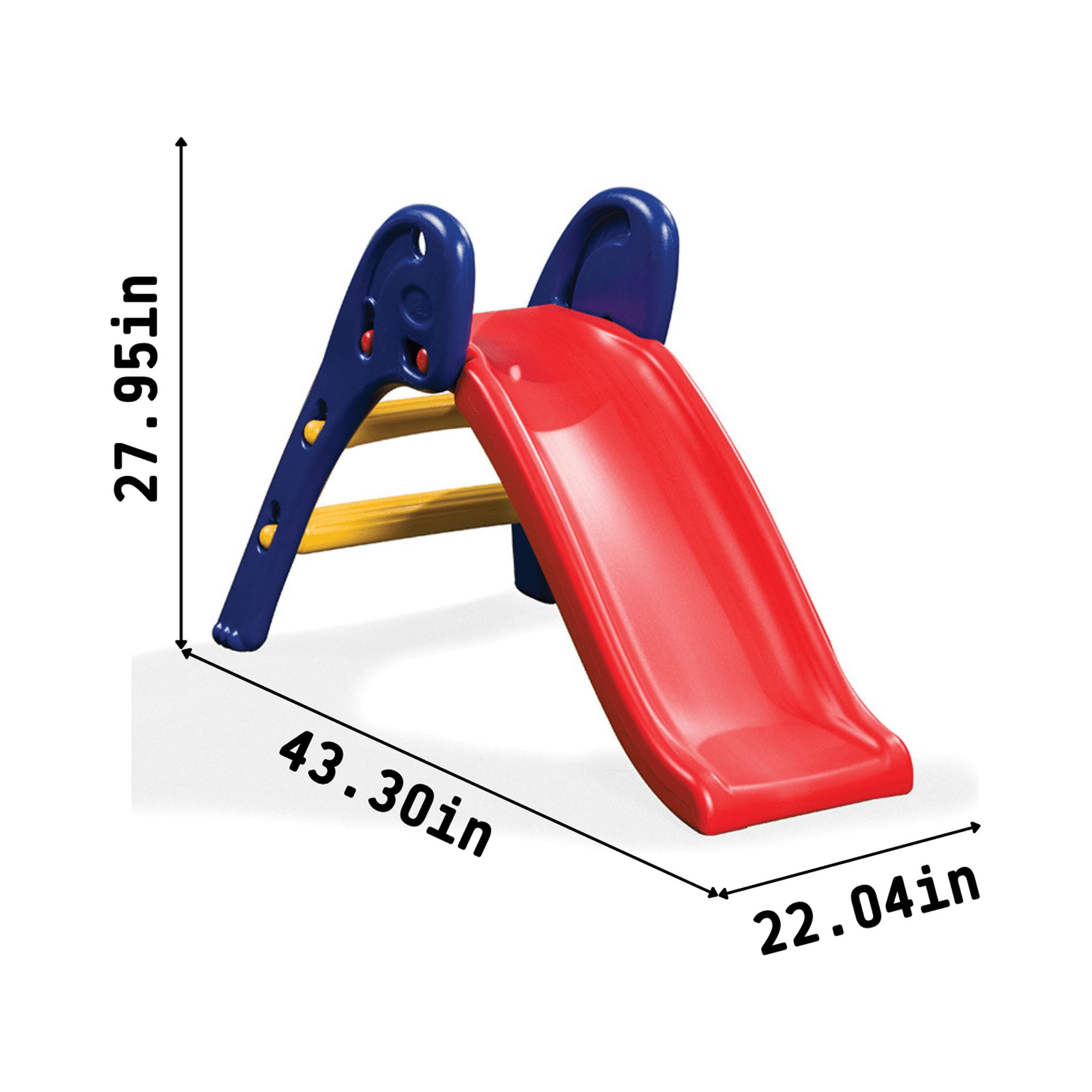 Kadyne Toddler Slide Kids Slide, 43.30" Play Slide for Outdoor and Indoor, Play Slide with Ball, Red Kadyne Toddler Slide Kids Slide, 43.30" Play Slide for Outdoor and Indoor, Play Slide with Ball, Red