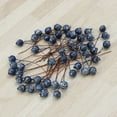 thumbnail image 3 of 50pcs Blue Fruit Berry Holly Artificial Flower Pick Christmas DIY Home Decor Ornament (12mm), 3 of 7