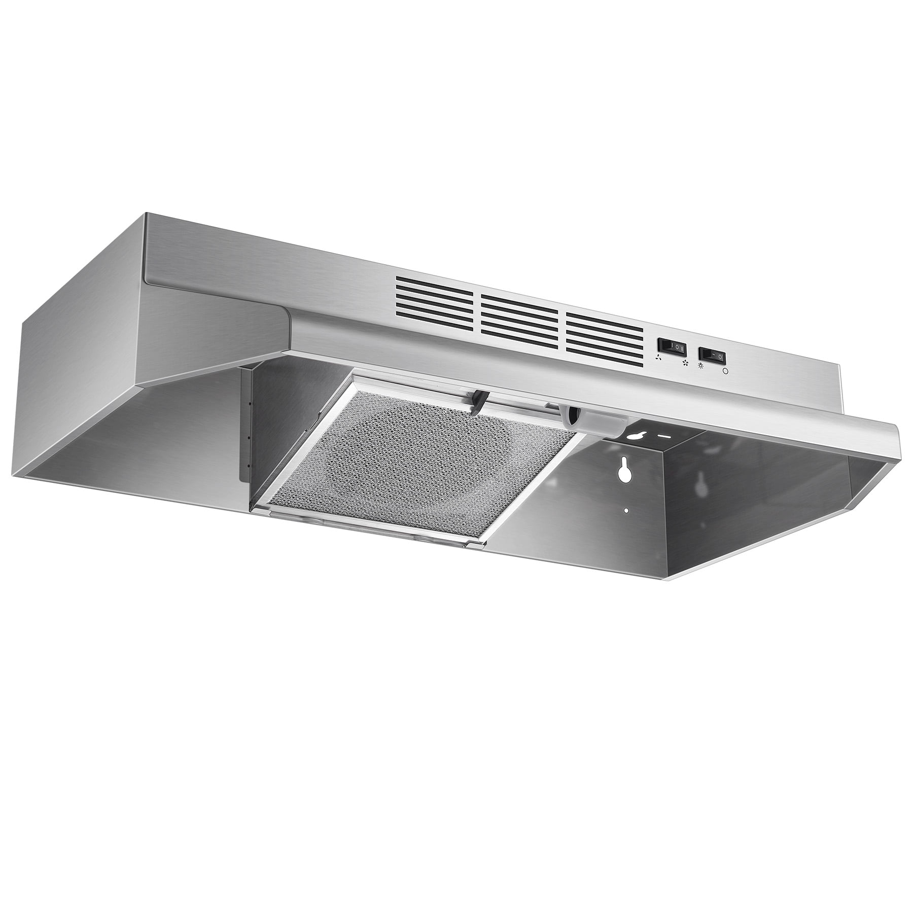JOEAONZ 30 inch 400 CFM Under Cabinet Range Hood, Brushed Stainless Steel