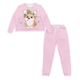 thumbnail image 4 of SCRAWLGOD Corgi Long Sleeve Pj Sets for Woman Pajamas Set Women 2 Piece Outfits Size S Drawstring Jogger Pjs Women Breathable Loungewear Sets Woman Travel, 4 of 7