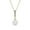 Yellow Gold, variant on Cate & Chloe Gabrielle 18k White Gold Plated Shell Pearl Necklace with Swarovski Crystals for Women