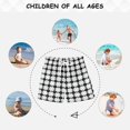 thumbnail image 6 of joogoo Boys Swim Trunks Black and White Checkered Beach Board Shorts Drawstring Swimsuit M, 6 of 6