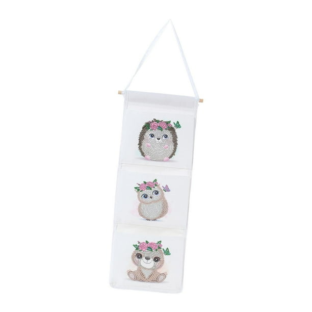 Kit de pintura de diamantes 5D para colgar en bolsas, kit de bordado de diamantes, colorido C