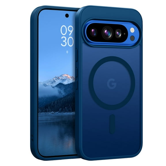 GAOBAO for Google Pixel 10/Pixel 10 Pro Case Magnetic Slim Translucent Matte Shockproof Women Men Protective Phone Cases 6.3 inch, Black