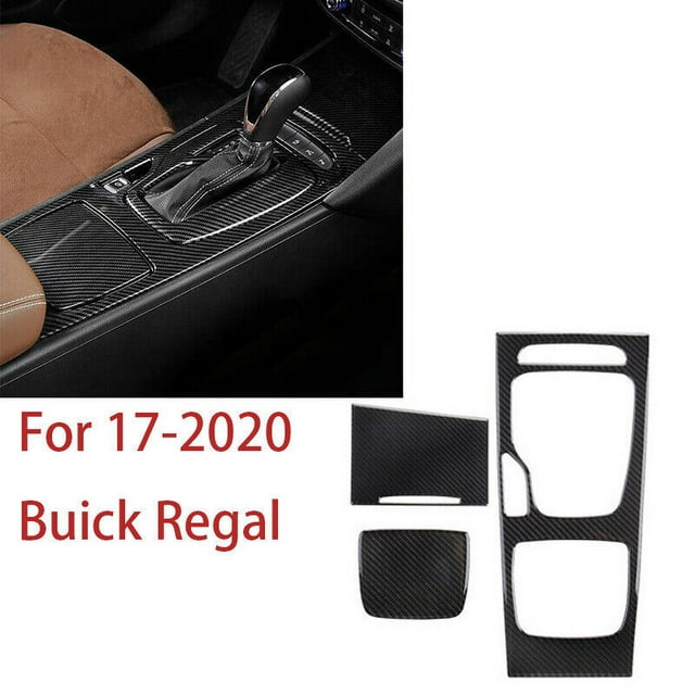 Real Carbon Fiber Central Console Gear Shift Panel Trim For 17-2020 for Buick Regal