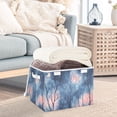 thumbnail image 3 of Yayeee Collapsible Cube Storage Bin with Lid Fabric Closet Decorative Basket with Handles, Trees in The Night, 3 of 7