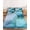 Teal Blue, variant on King Size Fitted Sheet Set - Eucalyptus Leaves 3 Piece Bedding Sets 16" Deep Pocket Fitted Sheet with 2 Pillowcases, Spring Farmhouse Retro Botanical Brushed Microfiber Hotel Luxury Bed Sheets