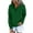 Green, variant on IROINNID Hoodie for Women Solid Hooded Quarter Button Pullover Long Sleeve Casual Fall Warm Hoodie Basic Tops with Pocket,Gray