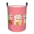 thumbnail image 6 of Picia Cute Cat Large Laundry Basket, Waterproof, Freestanding Laundry Hamper, Collapsible Tall Clothes Hamper with Extended Handles-Small, 6 of 8