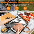 thumbnail image 2 of 21in BBQ Blanket for Resting Meat - Smoking Meat Insulated Bag for Brisket/Beef/Pork Shoulder/Turkey - Valentines Day Gifts Birthday Anniversary Smoker Accessories Gift for Men, 2 of 15