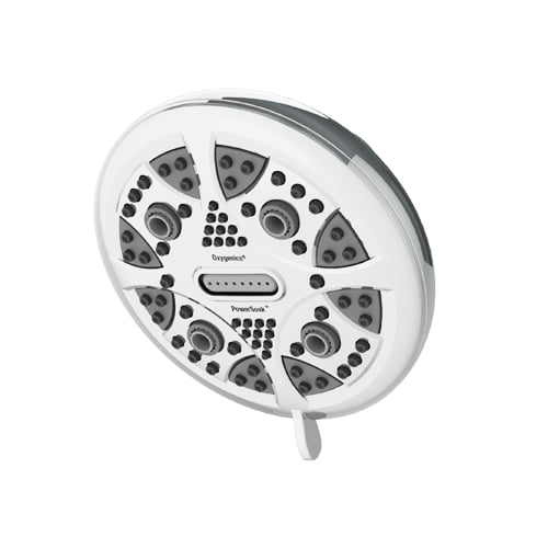 Oxygenics 5Spray PowerSoak Rain Shower Head, Chrome, 1.8 GPM 42288