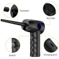 thumbnail image 3 of Electric Air Duster Cordless Compressed Air Blower with 3 Gear and 6000mAh Battery Handheld Vacuum Cleaner with LED Light, 3 of 9