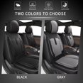 thumbnail image 6 of DIKSOAKR Car Seat Covers Fit for Ford Fiesta 2011-2019 Full Set Seat Cover Waterproof Faux Leather Compatible Airbag Automotive Cushion Protector(5 Seats, Black), 6 of 7