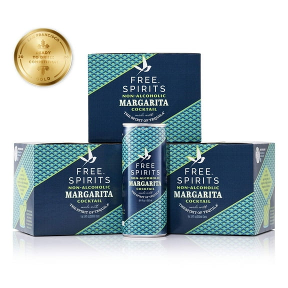 Free Spirits Non-Alcoholic Margarita | Award-Winning Mocktail 12 Pack