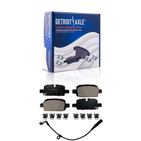 Detroit Axle - Rear Ceramic Brake Pads for Acura ZDX, Cadillac Escalade Lyriq, Chevy GMC Silverado Sierra 1500 Tahoe Suburban Colorado Yukon XL