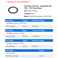 thumbnail image 2 of Fuel Pump Tank Seal - Compatible with 1993 - 1997 Isuzu Rodeo 1994 1995 1996, 2 of 2