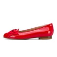thumbnail image 2 of YDN Women Classic Bowtie Slip On Ballet Flats Round Closed Toe Flats Girls Office Work Casual Vacation Outfit Shoes Size 11 Red, 2 of 4