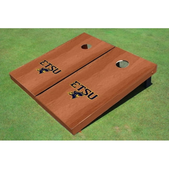 East Tennessee State University ETSU Solid Rosewood Cornhole Boards
