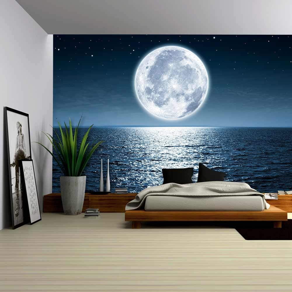 Wall26 100"x144" Full Moon Peel and Stick Wallpaper Removable Wall
