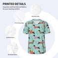 thumbnail image 3 of Uemuo Christmas Dachshund Print Mens Polo Shirts Baseball T-shirt Performance Short Sleeve Golf Shirt Moisture Wicking Athletic Casual Collared T-Shirt-XX-Large, 3 of 7