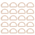thumbnail image 1 of 20 piezas Anillos en D de metal Anillos en D de boca cerrada serpentina Hebilla de aleación de zinc Anillos en D de bolsa de bricolaje para correas de equipaje de mano, 1 of 10