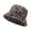 Grey, variant on Winter Warm Thickened Plush Bucket Hat Super Soft Adjustable Windproof Versatile Leopard Cap Women Headwear