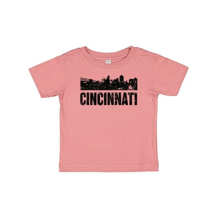 

Inktastic Cincinnati Skyline Grunge Gift Baby Boy or Baby Girl T-Shirt
