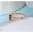 thumbnail image 4 of vylahjewellery 18K Rose Gold Wedding Ring 2 CT Oval Cut Diamond Ring Vintage Halo Ring for Women, 4 of 8