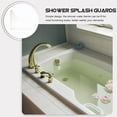 thumbnail image 3 of Raindrops  2 Pcs Shower Splash Guard Bath Sink Set for Bathtub Water Diverter, 3 of 8