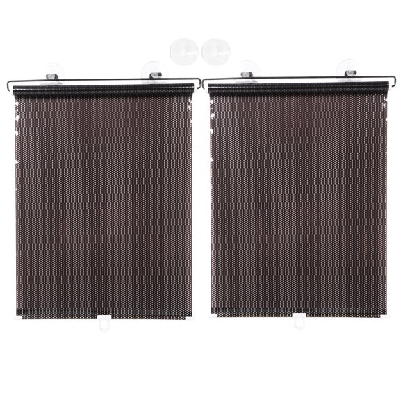 2Pcs Car Window Sun Shade Cover Automatic Mesh Window Curtain Sun Visor Net