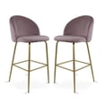 thumbnail image 1 of Sillas Altas Mirel Zurich Para Barra de Cocina Banco Desayunador Tapizado con Asiento Suave 2 Piezas Rosa, 1 of 6