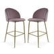 thumbnail image 1 of Sillas Altas Mirel Zurich Para Barra de Cocina Banco Desayunador Tapizado con Asiento Suave 2 Piezas Rosa, 1 of 6