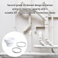 thumbnail image 2 of BIBABLYKE Exhaust Hose Adapters 150 to 100 mm Includes 2 Metal Clamps for Ventilation Systems and Round Pipe Connection Use, 2 of 8
