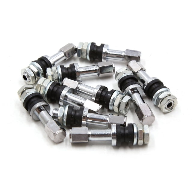 10Pcs Válvula del Neumático de Rueda Sin Cámara Universal Auto Moto Aluminio del Vástago