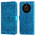thumbnail image 2 of Funda tipo cartera GANGXUN para Honor X9 4G/5G , diseño girasol, cuero PU, soporte, cierre magnético, tarjetero, 2 of 5