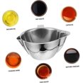 thumbnail image 4 of KAIYANG Colador de salsa Espumador de grasa Separador de aceite Tazón para sopa Jarra separadora de grasa Tazón separador Separador de aceite para sopa Tazones para sopa de acero inoxidable Jarra sepa, 4 of 5