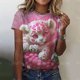 thumbnail image 3 of Camisetas con estampado de dibujos animados para mujer, camiseta informal de manga corta con dragón 3D, ropa de calle de gran tamaño, novedad de verano 2024, 3 of 5