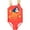Red, variant on DC Comics Justice League Wonder Woman Toddler Girls One-Piece Bathing Suit Red 2T