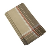 Fennco Styles Classic Stitched Lines Table Linen Collections for Home Decor, Holidays and Events, 2 Colors (Natural, 20'' x 20'' Napkins - Set of 4)