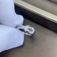 thumbnail image 1 of Anillo cuadrado de estilo moderno con diamantes y circonitas de cuerpo completo, anillo de plata 925, anillo elegante y sencillo para mujer para novia, 1 of 6