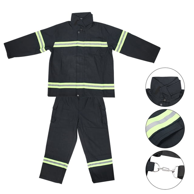 Combinaison Résistante au Feu, Vêtement Ignifuge Équipement de Lutte contre le Feu Résistant aux Flammes Uniforme Fonctionnalité Intelligente