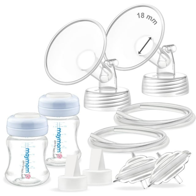 Partes de bomba de pecho con brida de 18 mm Maymom compatibles con Spectra
