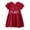 Z5148 Watermelon Red, variant on Toddler Girls Short Sleeve Dresses Cute Prints Shirt Dress Summer Clothes Size 1-2T